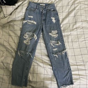 PacSun high rise straight leg jeans, size 24